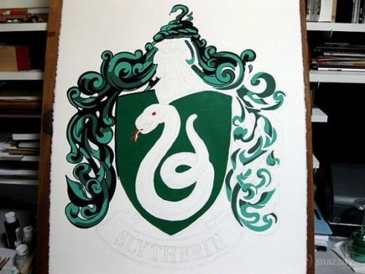 Slytherin banner in progress