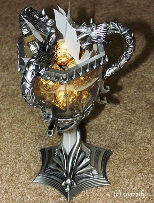 Triwizard Cup with Golden Snitches