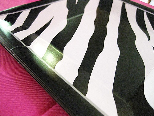 Zebra Square Plates