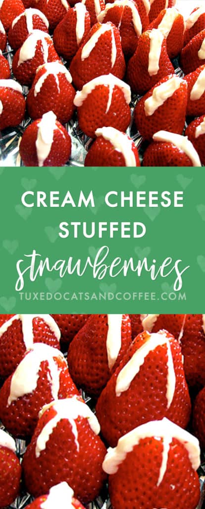 Cream Cheese Stuffed Strawberries