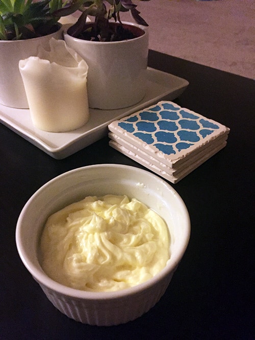 Finished Homemade Butter