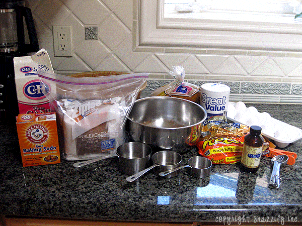 Peanut Butter and Chocolate Chip Cookies Ingredients