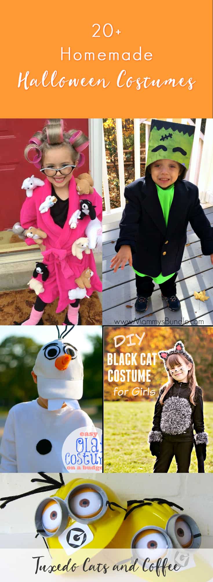 20+ Homemade Halloween Costumes Tuxedo Cats and Coffee