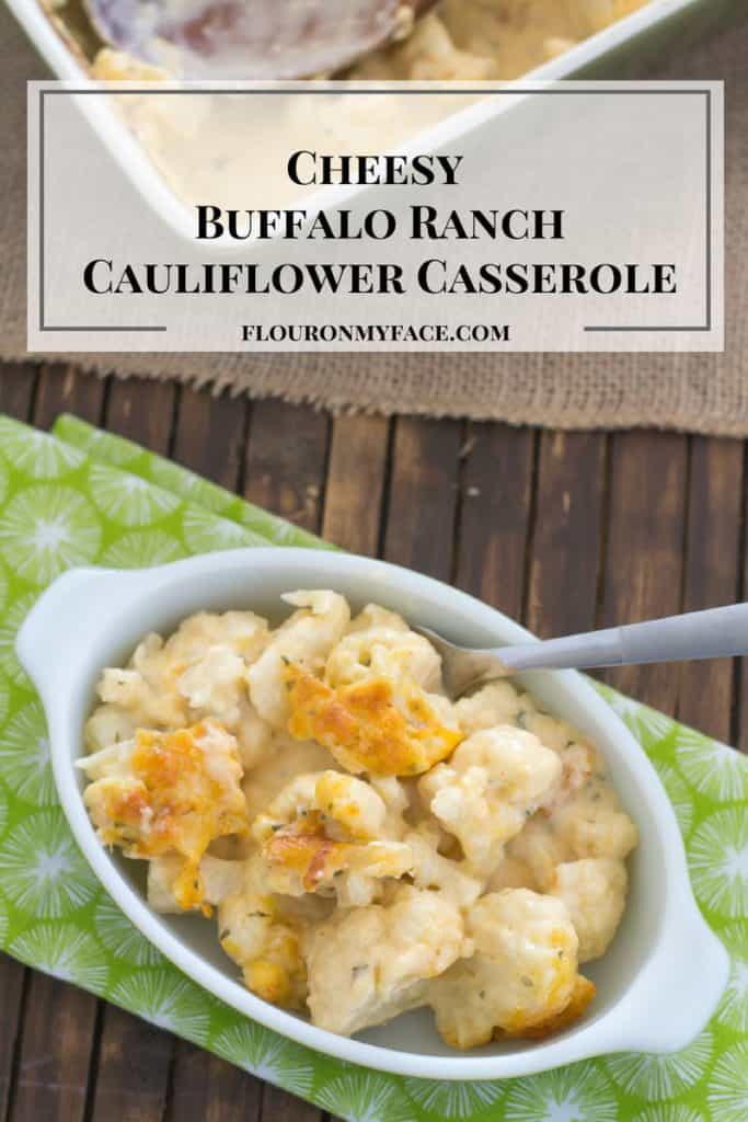 Cheesy buffalo ranch cauliflower casserole