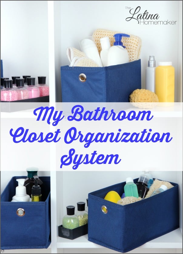 Bathroom closet organization system