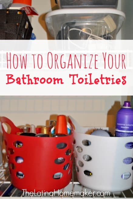 How to organize bathroom toiletries