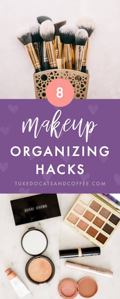 Is your makeup piled into drawers randomly or cluttering up your countertops? Here are 8 DIY makeup organization ideas and makeup organizing hacks on a budget to help you tame the clutter and make your makeup collection look a lot prettier and more usable.