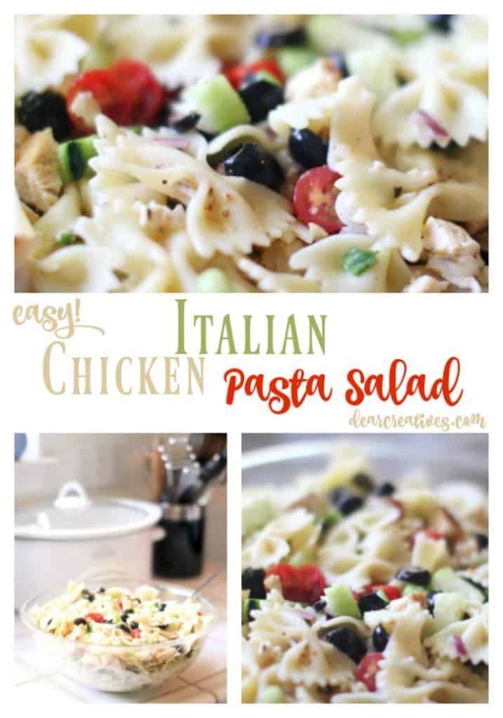 Italian chicken pasta salad