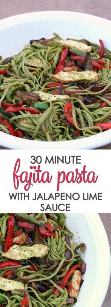 30 minute fajita pasta