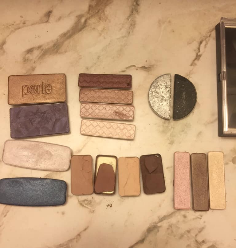 Depotted eyeshadows