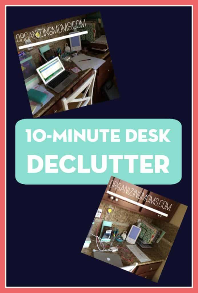 10-minute desk declutter