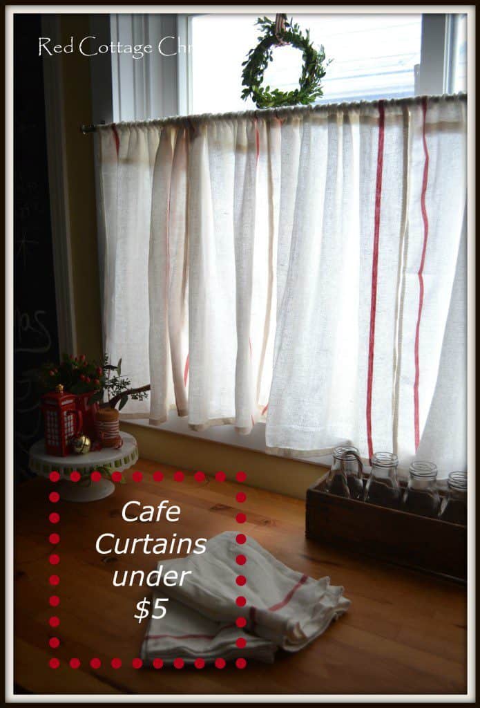 Ikea dishtowel curtain hack