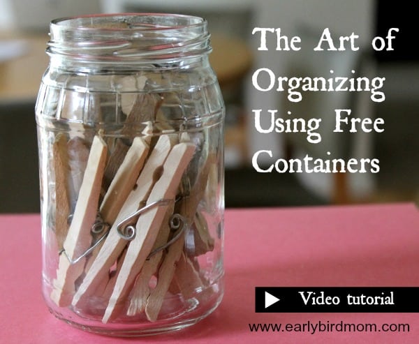 The Art of Organizing Using Free Containers