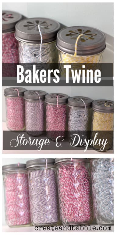 Bakers twine storage and display