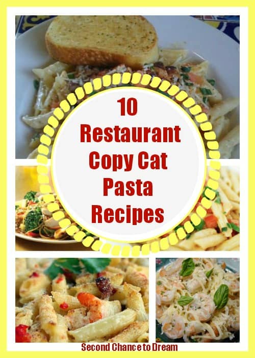 Restaurant copy cat pasta recipes