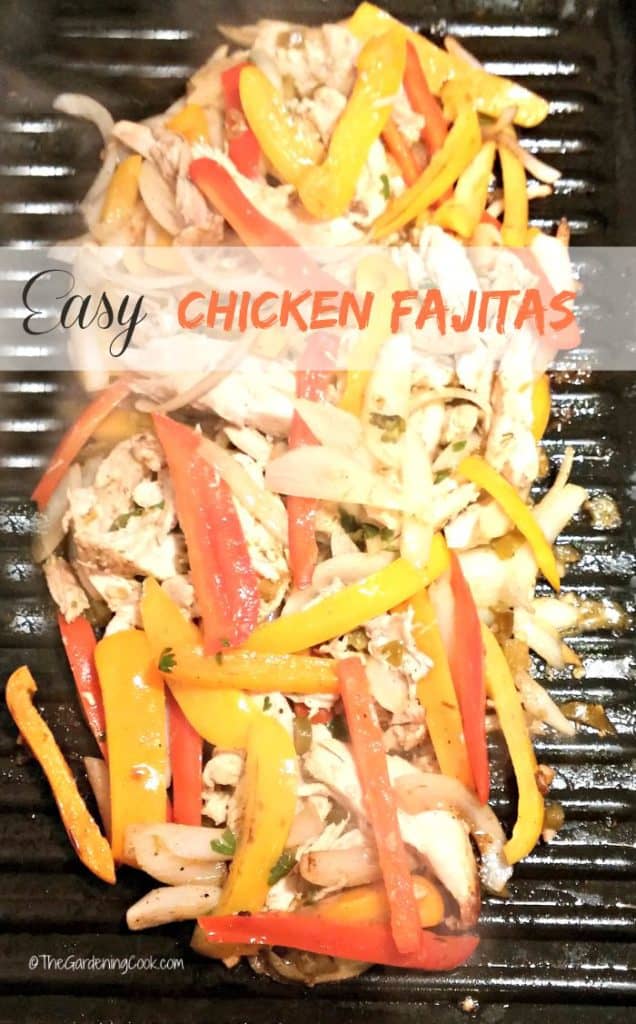 Easy chicken fajitas