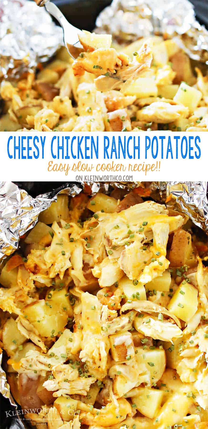 Cheesy chicken ranch potatoes