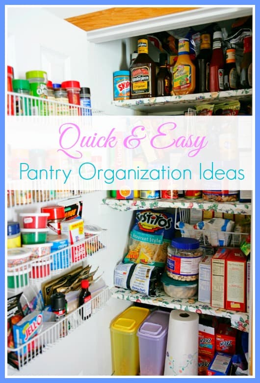 Quick and easy pantry organization ideas