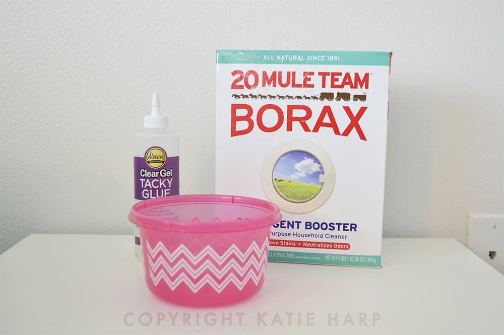 Borax and glue slime ingredients