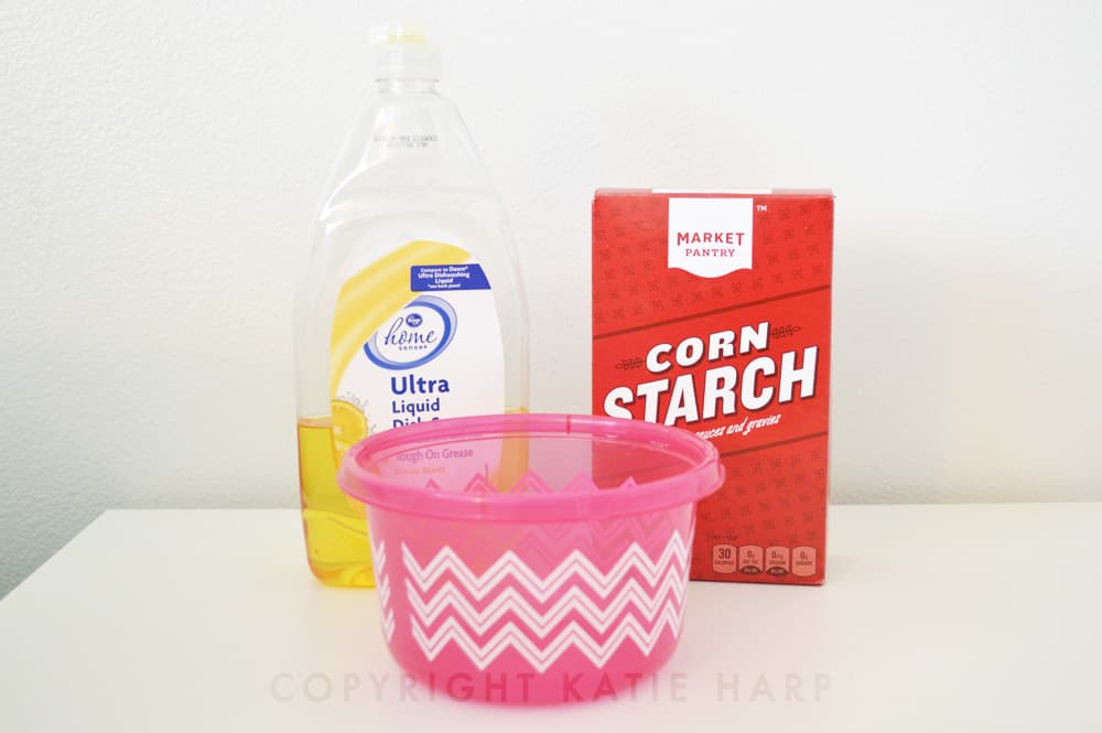 Dish soap and corn starch ingredients
