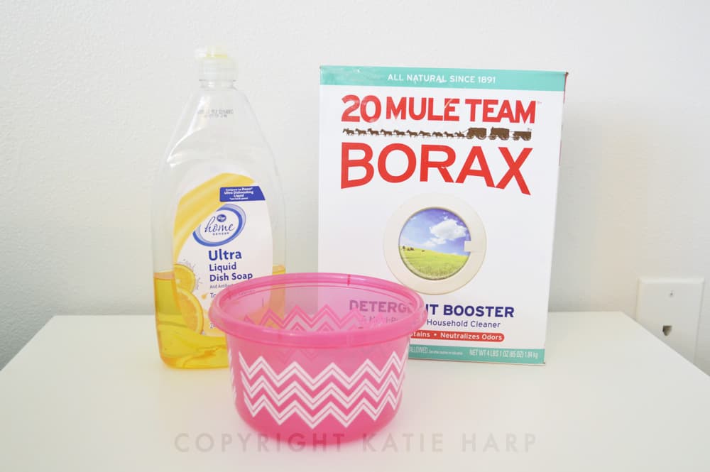 Dish soap and borax slime ingredients