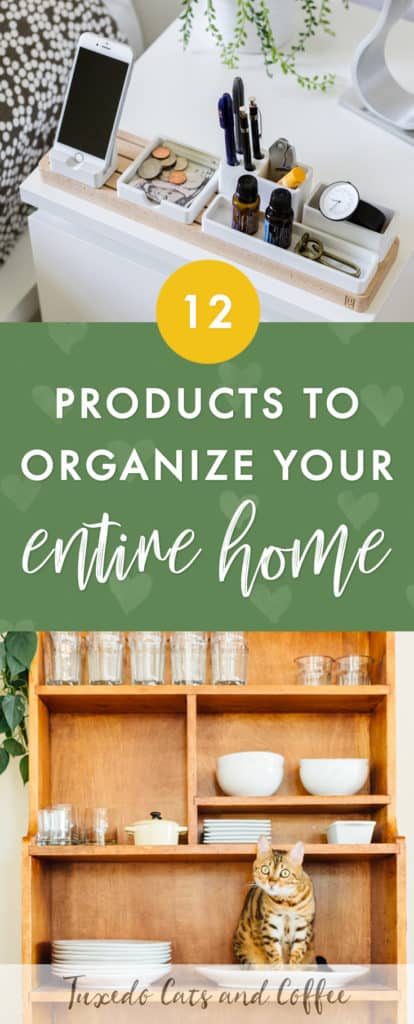 Sometimes DIY organizing solutions are very effective, but other times it's super helpful to actually have a very specific product to organize a particular area in your house. Here are 12 products to organize your entire home and finally keep the mess away!