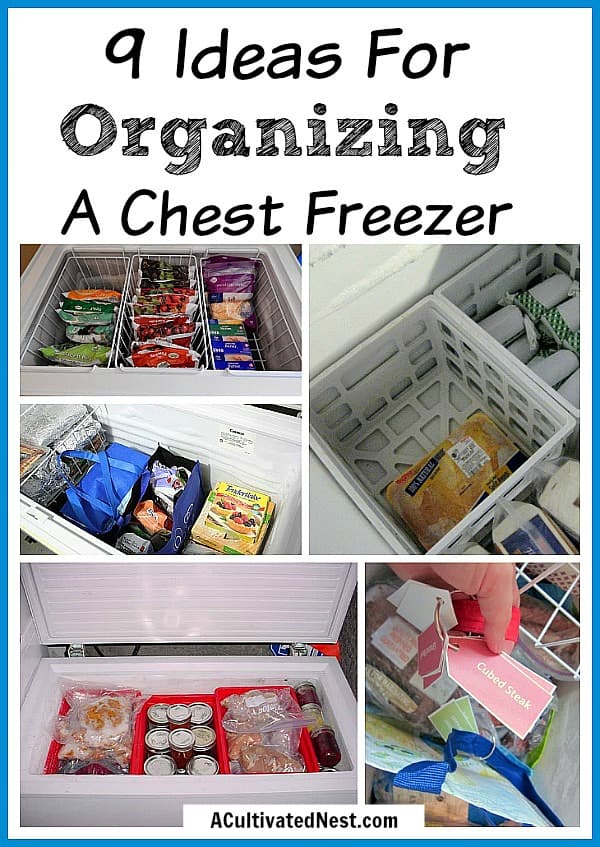 Ideas for organizing a chest freezer