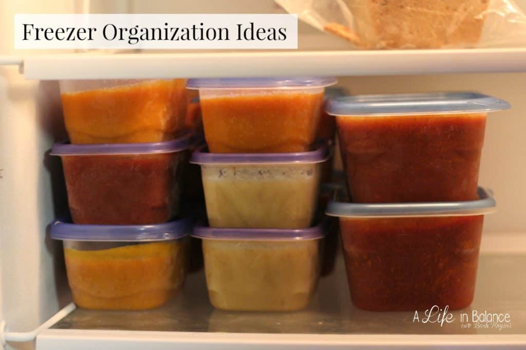 Freezer organization ideas