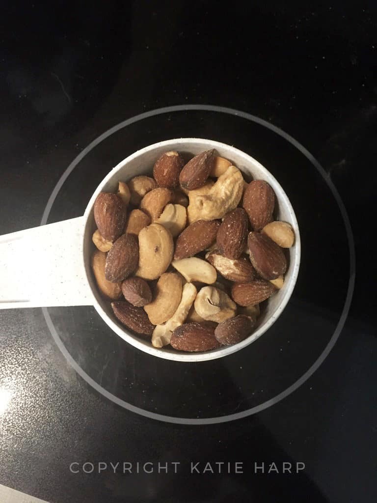 Measuring out mixed nuts