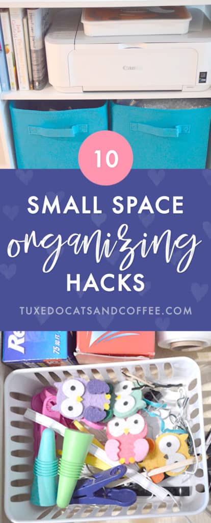 If you want to organize your things but are tight on space, finding creative ways to make use of little areas around your home is a great way to get organized in a functional, practical way. Here are 10 small space organizing hacks that can fit just about anywhere!