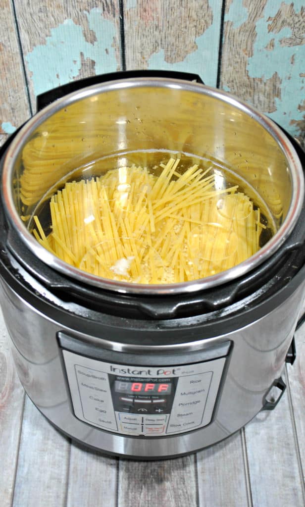 Cook the pasta in the Instant Pot