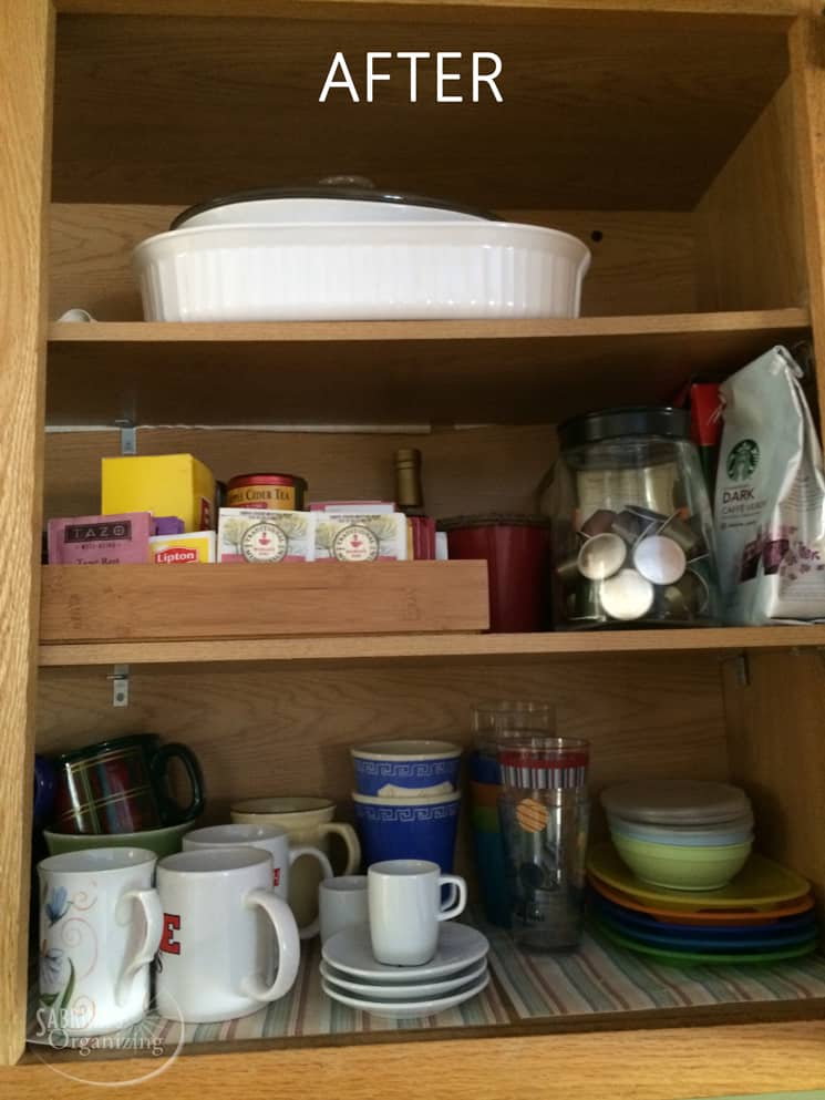 Kitchen cabinet organizing ideas