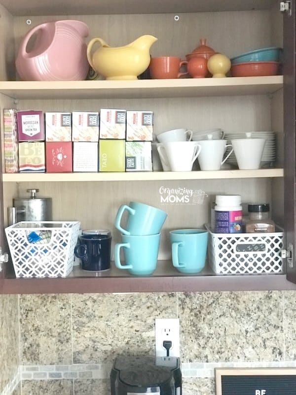 Kitchen cabinet into a coffee bar