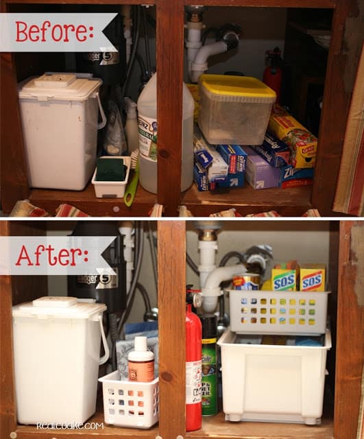 Kitchen sink organizing tips