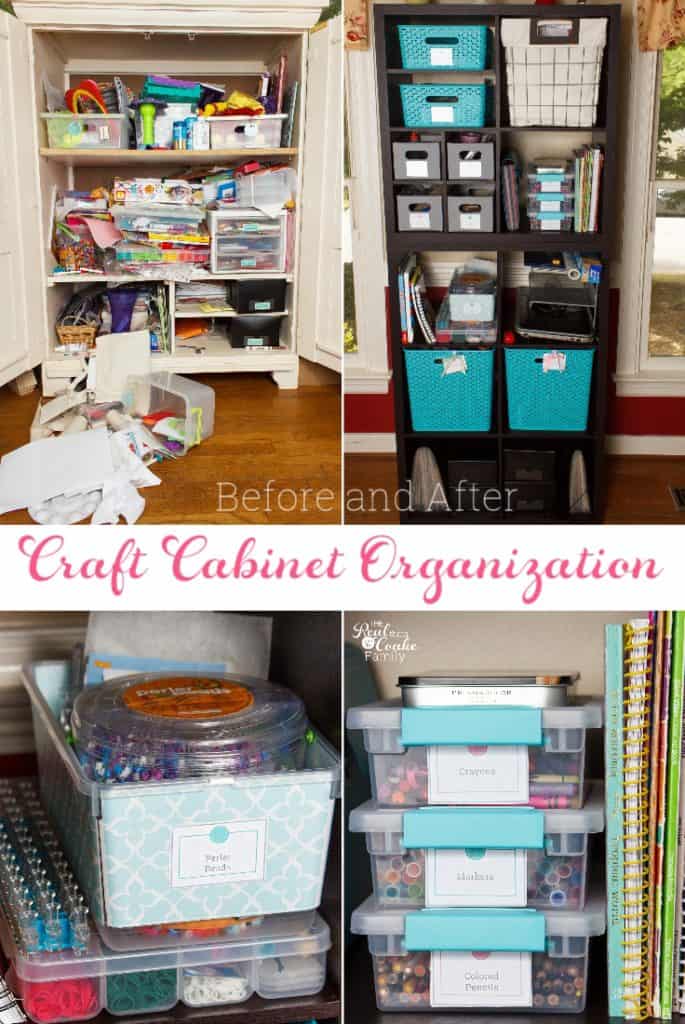 Craft cabinet organization