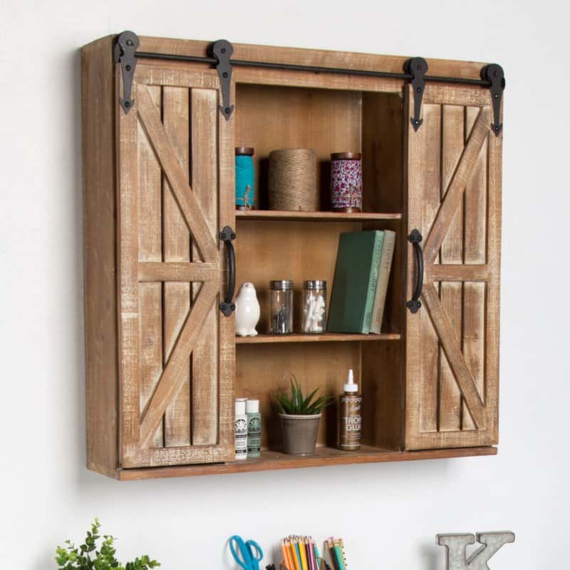 Farmhouse wall mounted cabinet